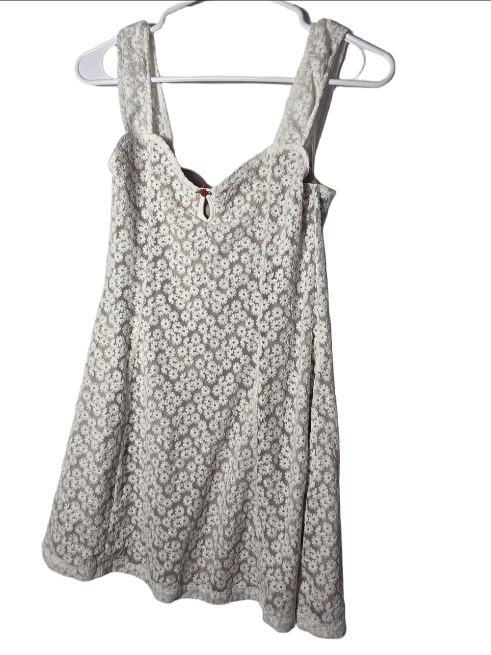Aeropostale Cream Floral Lace Dress Medium